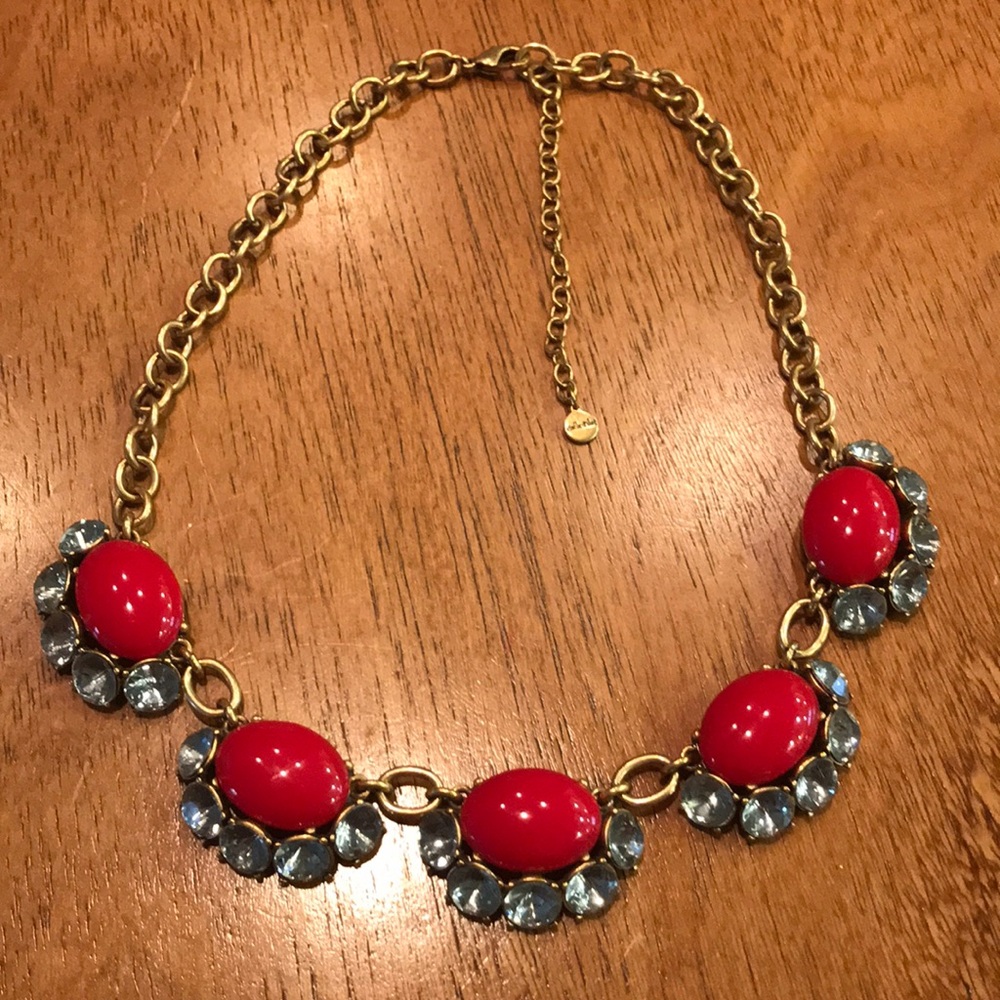 Stella & Dot red stone necklace
